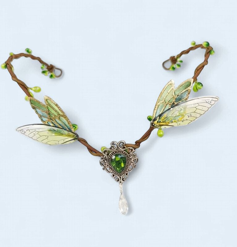 Woodland Elf Headpiece with Exquisite Butterfly Wings Fairy Woodland Elf Headpiece with Exquisite Butterfly Wings Fairy
