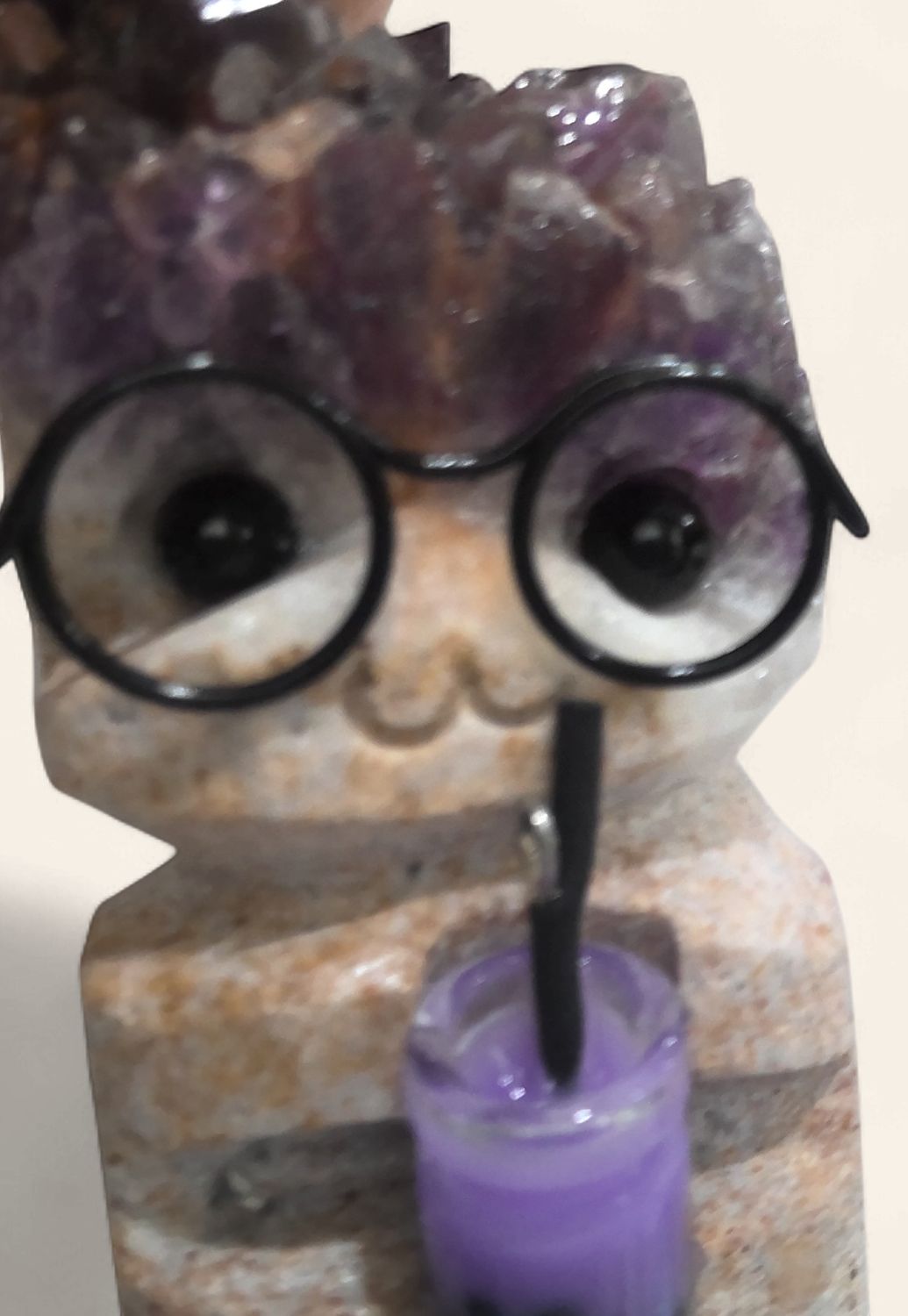 Hand Carved Raw Stone Sculpture, Irregular Charming Decor