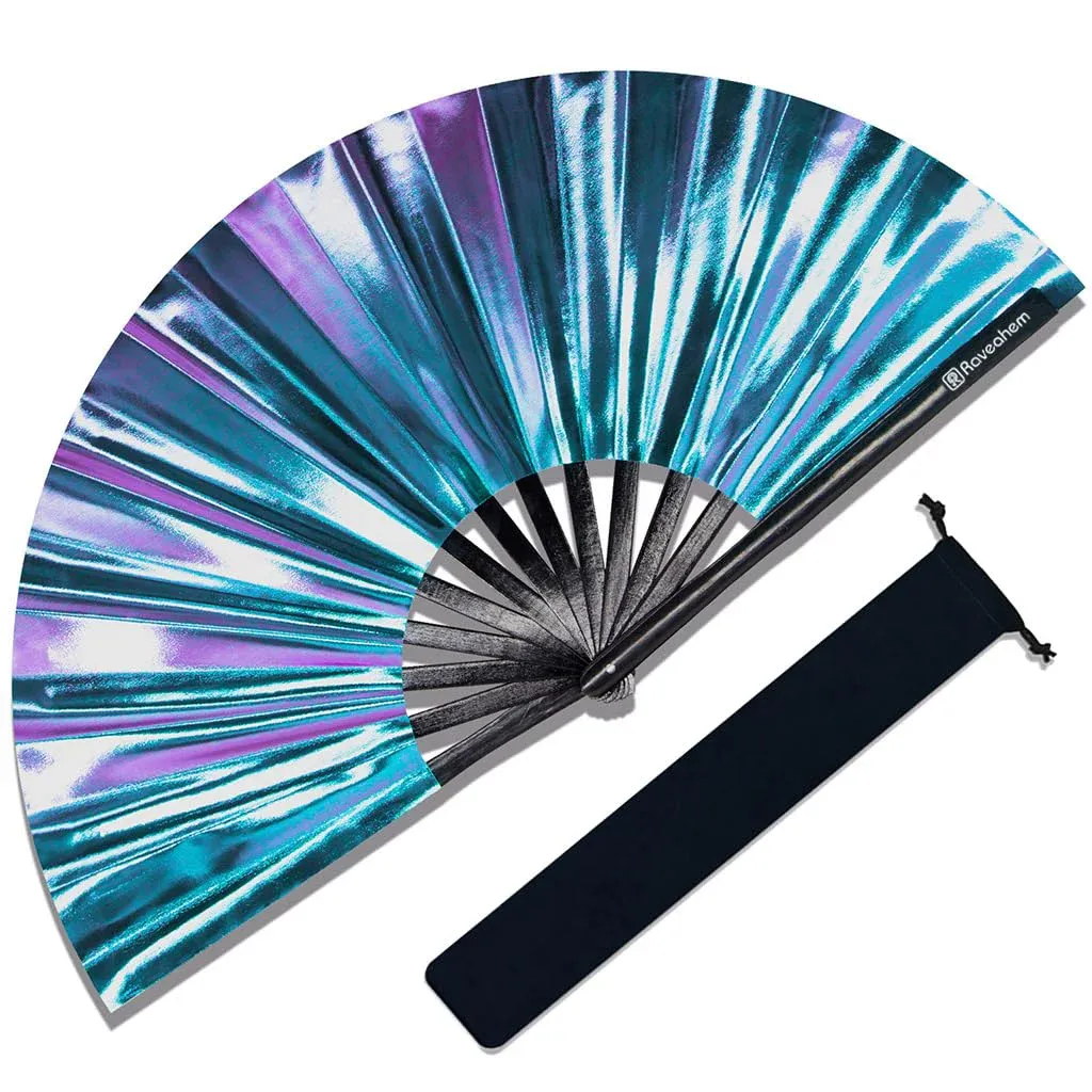 Raveahem Folding Clack Hand Fan