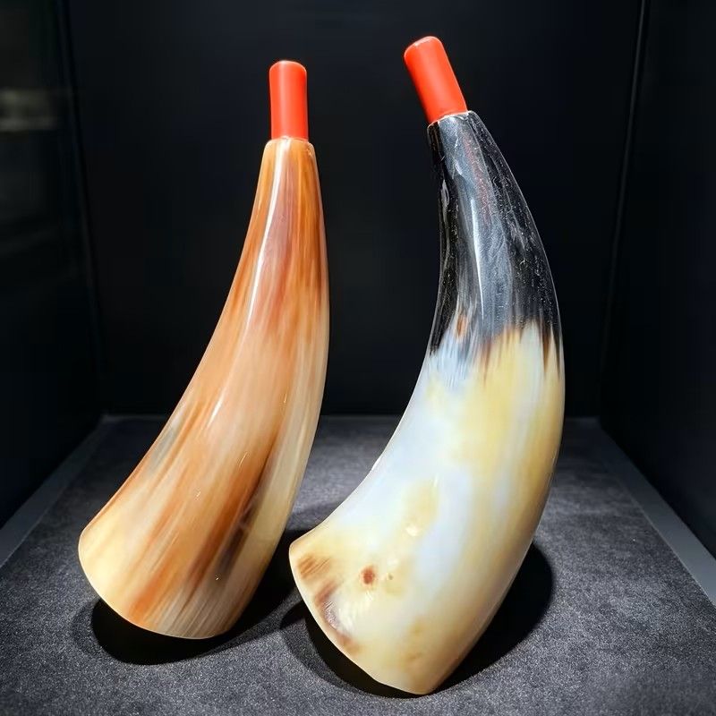 Flat Mouth Ox Horn Trumpet Natural Cow Horn Viking Flat Mouth Ox Horn Trumpet Natural Cow Horn Viking