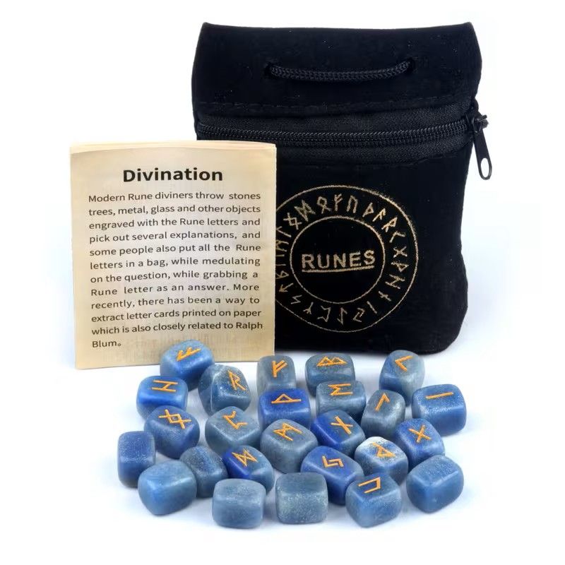 25pcs Natural Rune Stones Set 25pcs Natural Rune Stones Set