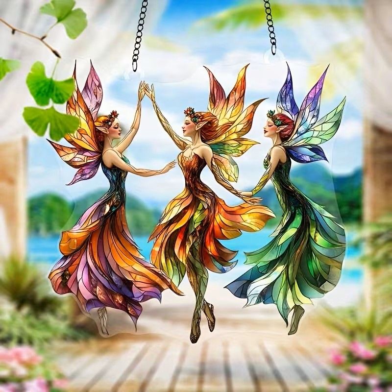 2D Flat, Dancing Fairy Sun Catcher 2D Flat, Dancing Fairy Sun Catcher