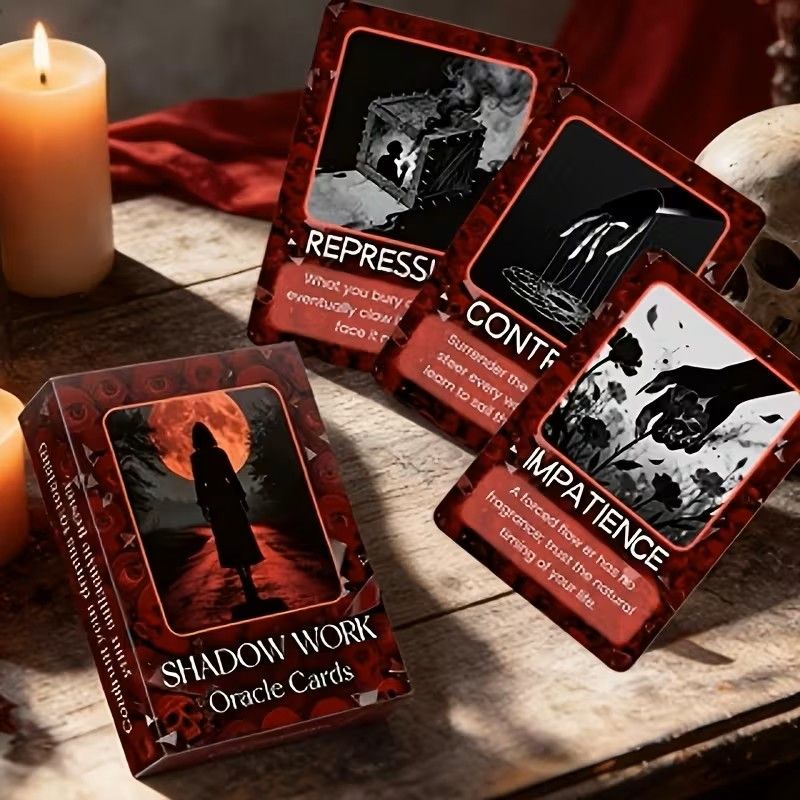 Shadow Work Cards: The Inner Compass | 55 Cards for Integrating Your Shadow, Finding Wholeness & Deep Emotional Alchemy Shadow Work Cards: The Inner Compass | 55 Cards for Integrating Your Shadow, Finding Wholeness & Deep Emotional Alchemy