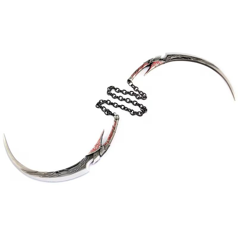 Hulena Evil Moon Scythe necklace - Anime Collectible with Evil Moon Fusion Technique Hulena Evil Moon Scythe necklace - Anime Collectible with Evil Moon Fusion Technique