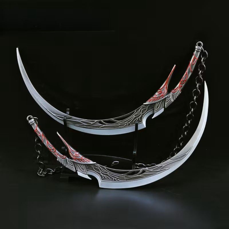 Hulena Evil Moon Scythe necklace - Anime Collectible with Evil Moon Fusion Technique