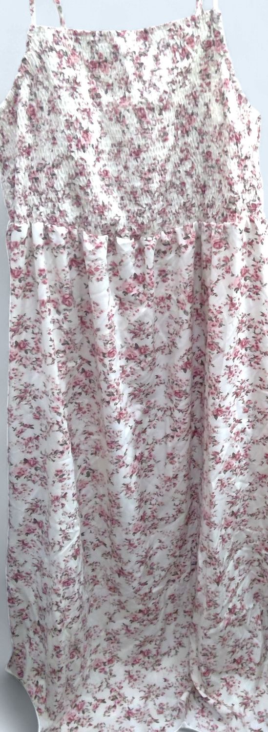 Shein Curve Pink & White Dress Spaghetti Straps Size 2xl Shein Curve Pink & White Dress Spaghetti Straps Size 2xl