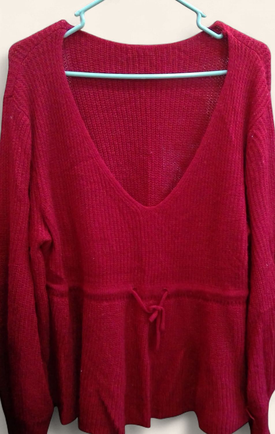 Vibrant Red Sweater Cinch Drawstring Size 3xl Vibrant Red Sweater Cinch Drawstring Size 3xl