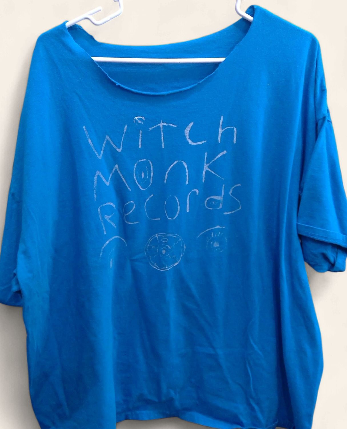 Vibrant Blue Cotton Shirt Witch Monk Lettering Size 3xl Vibrant Blue Cotton Shirt Witch Monk Lettering Size 3xl