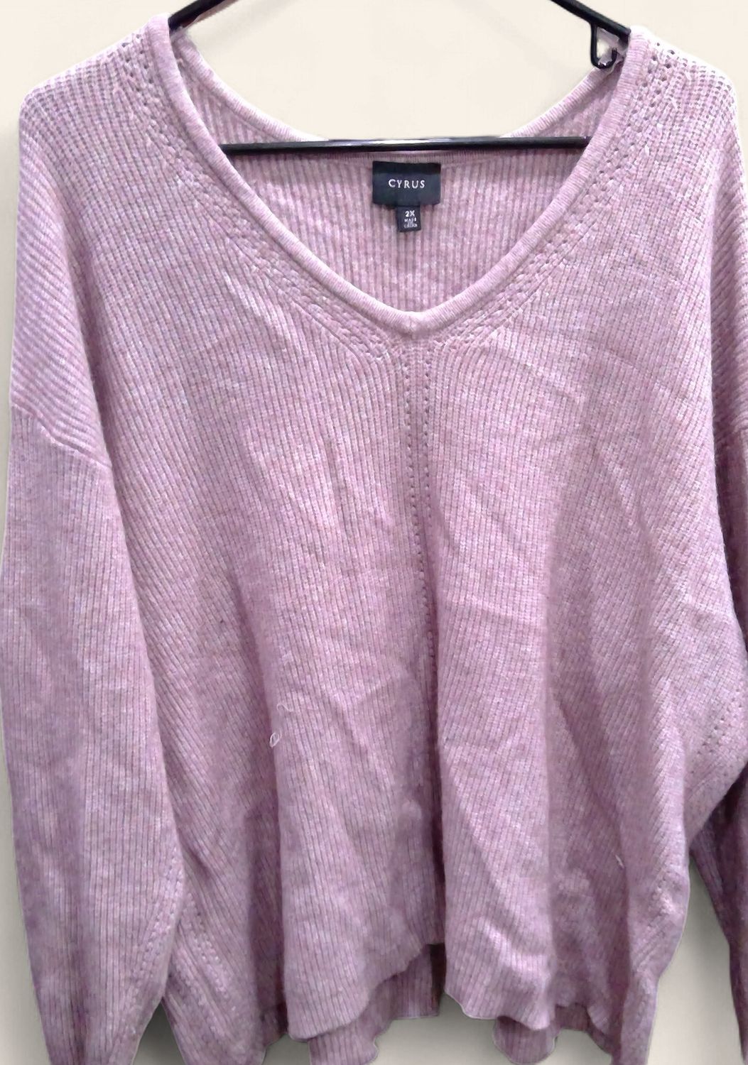 Cyrus Mauve Pink Sweater Size 2x Cyrus Mauve Pink Sweater Size 2x