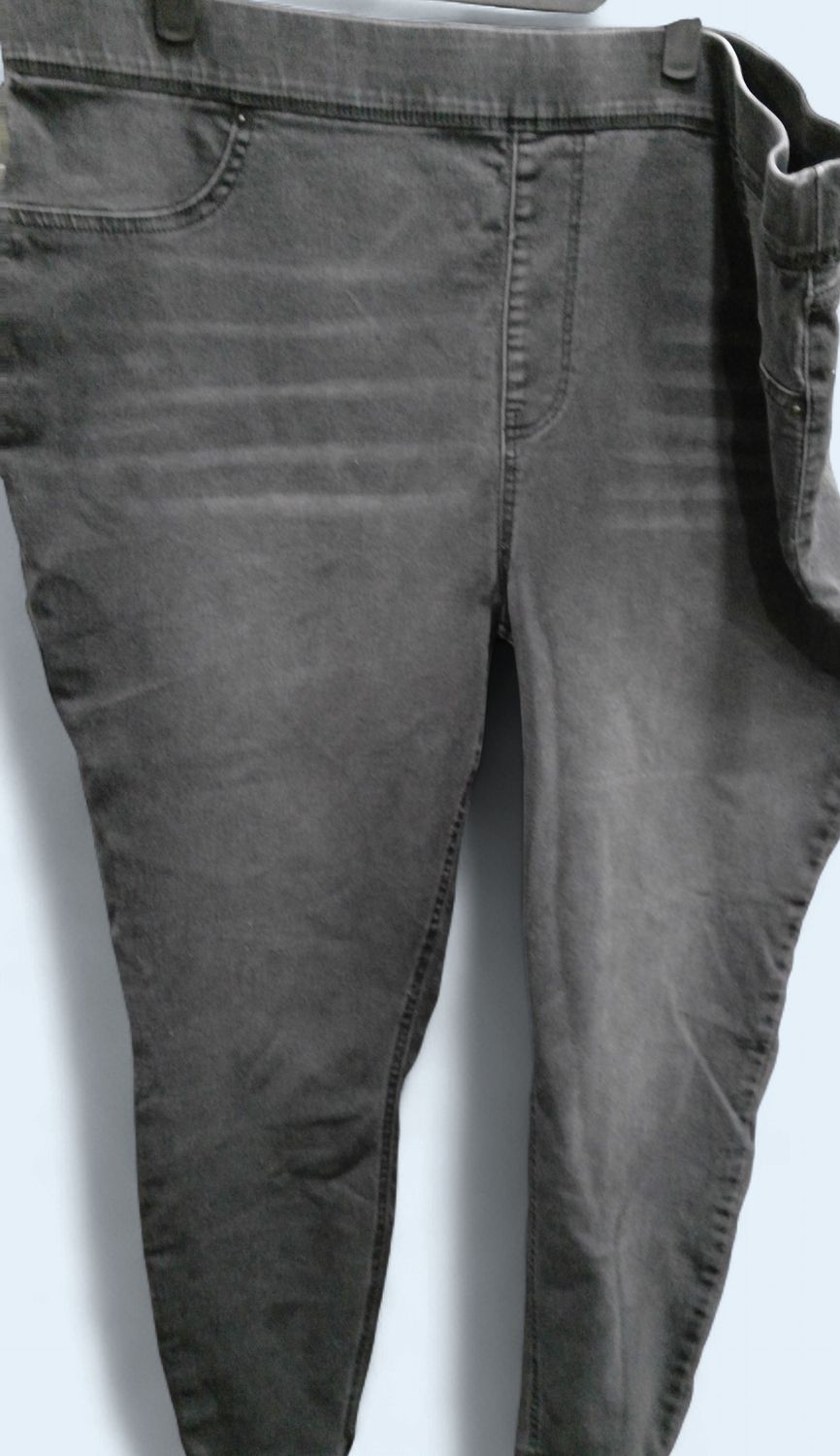 Terra Sky Pullon Jeans Black Size 2x