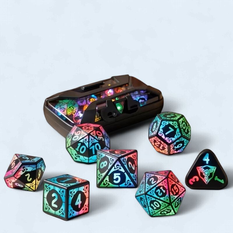 LED Light D&D Dice Set with Charging Box LED Light D&D Dice Set with Charging Box