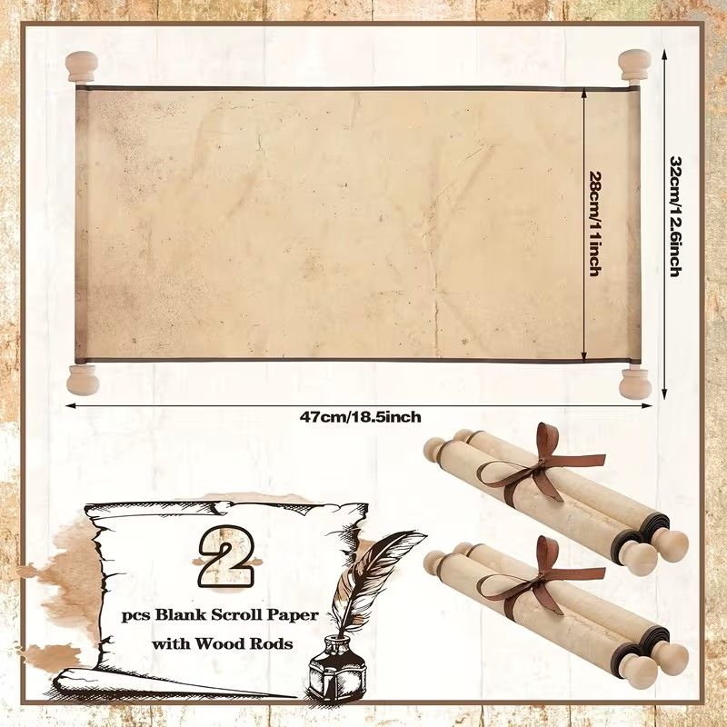 Blank Paper Scrolls