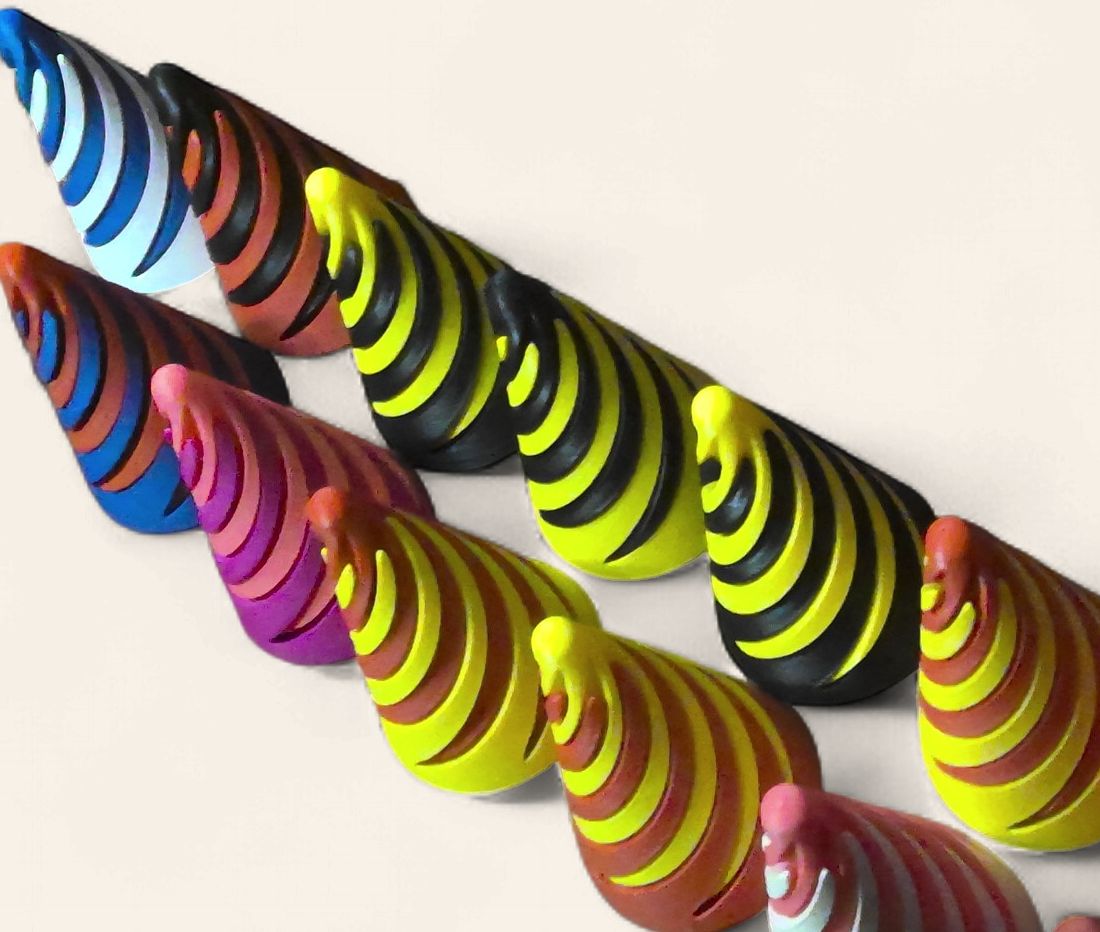 3D fidget spiral cone Large