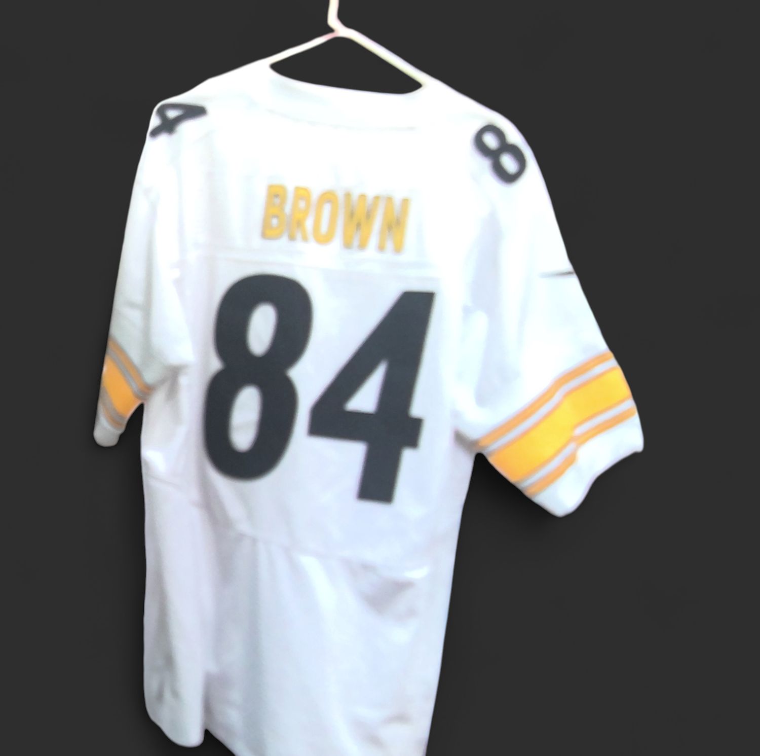 White Steeler Jersey  A . Brown  # 84 Size 56