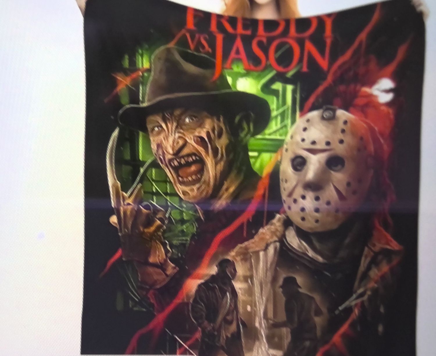 Halloween Horror Blanket Freddy VS Jason, 60X80