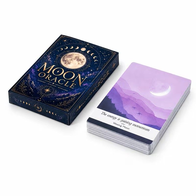 Moon Oracle Cards Celestial Lunar Guidance Deck