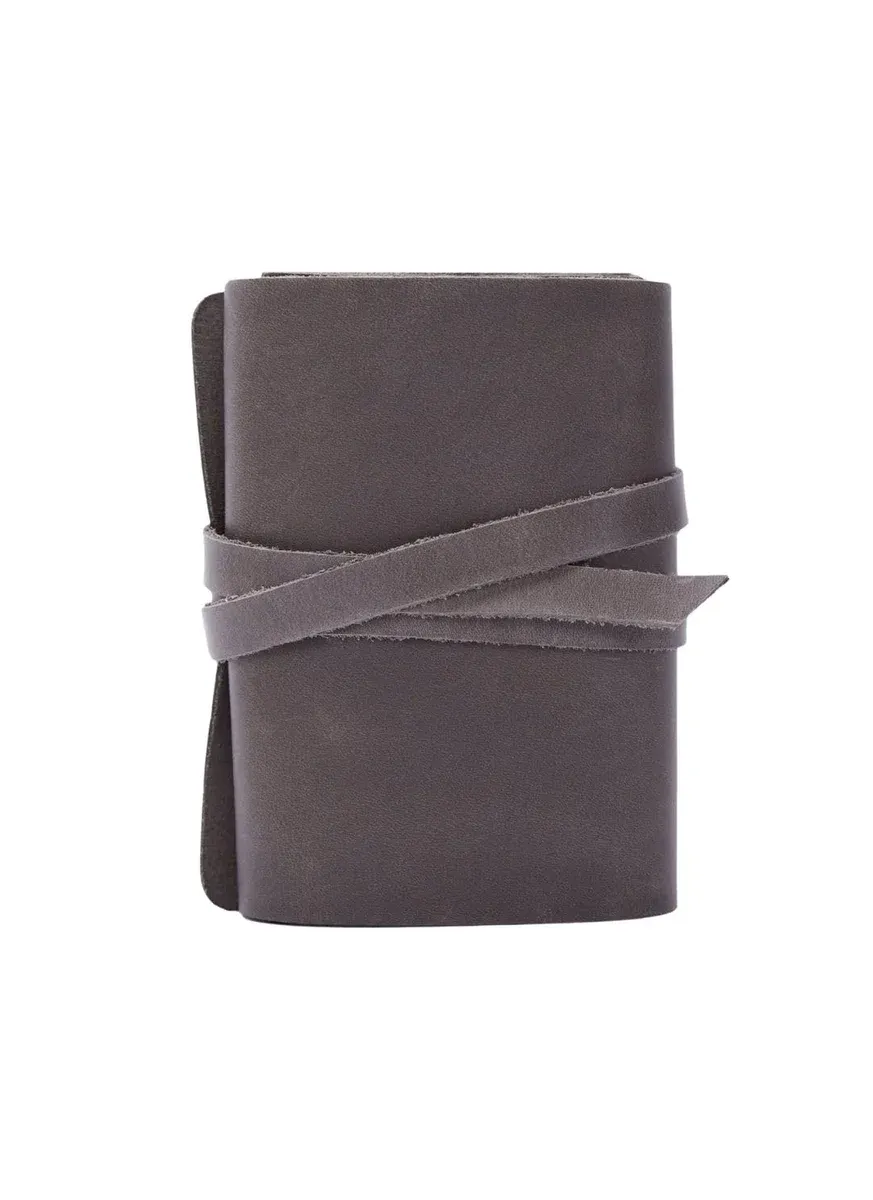 INCARNE  Gray Leather Tarot Card Holder
