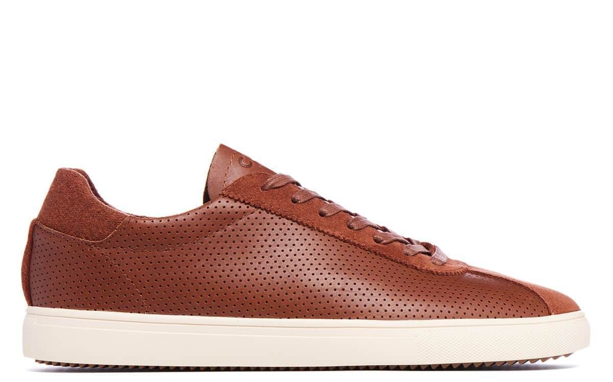 Clae Noah Leather Shoe, Color: Chestnut, Size: 8.5