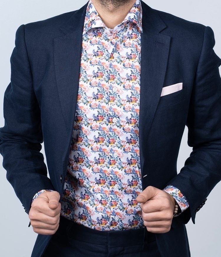 Kurt River Blue &amp; Pink Floral