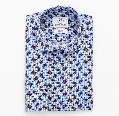 Blue Rose Spread Shirt