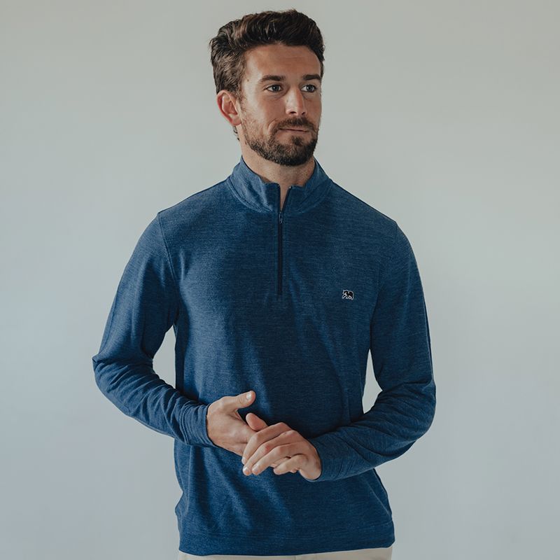 Stretch Pique Quarter Zip