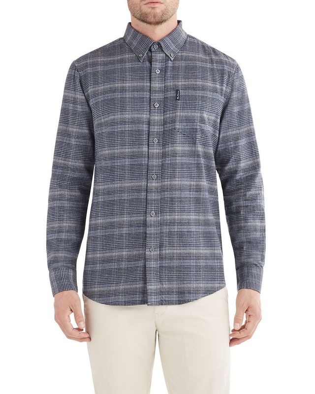 LS HRRNGBN MINI CHK Shirt Indigo
