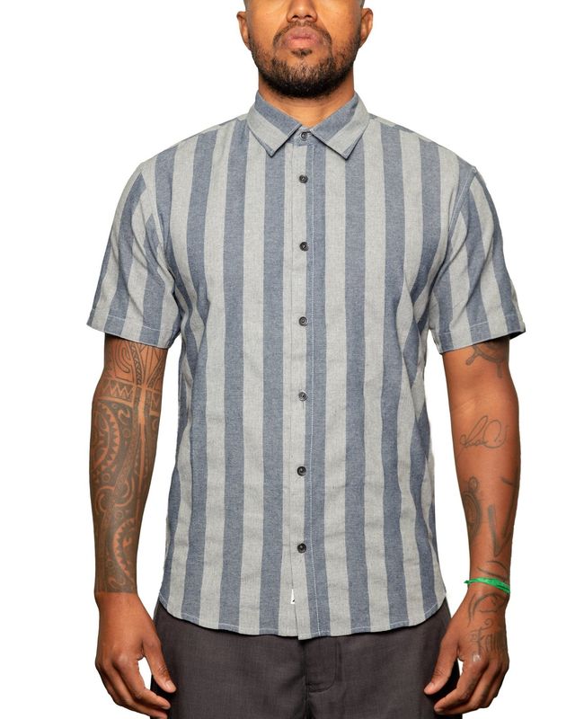 Slotted Navy Shirt
