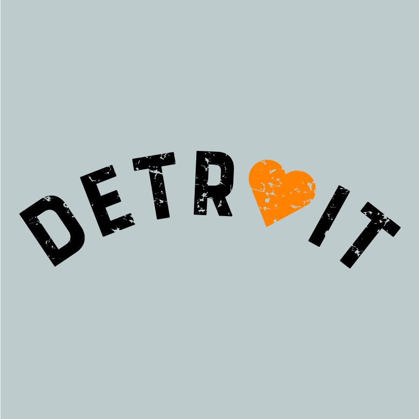 Detroit Orange Heart 