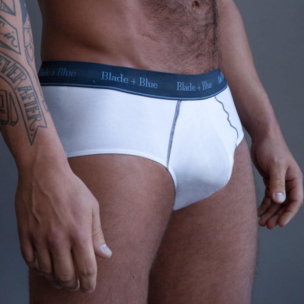 Briefs, Color: White, Size: S