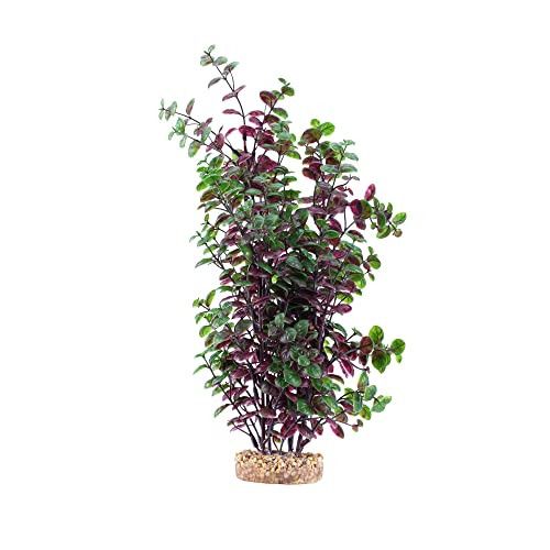 Fluval Aqualife Red Bacopa Plant, Plastic Aquarium Plant Decoration 14 in