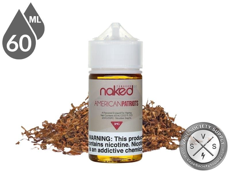 Naked American Patriots Tobacoo 0mg