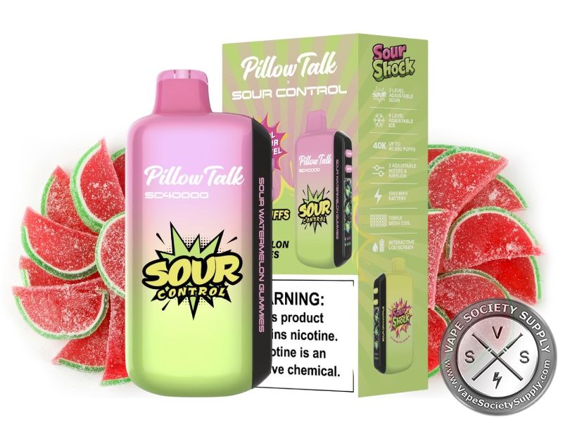 Pillow Talk Sour Control Sour Watermelon Gummies