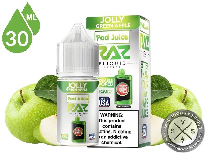 Pod Juice/ Raz Jolly green apple 35 mg