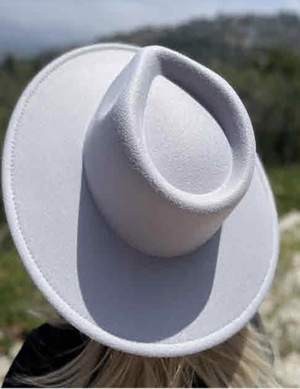 Princess Marilyn Grey Felt Fedora Hat