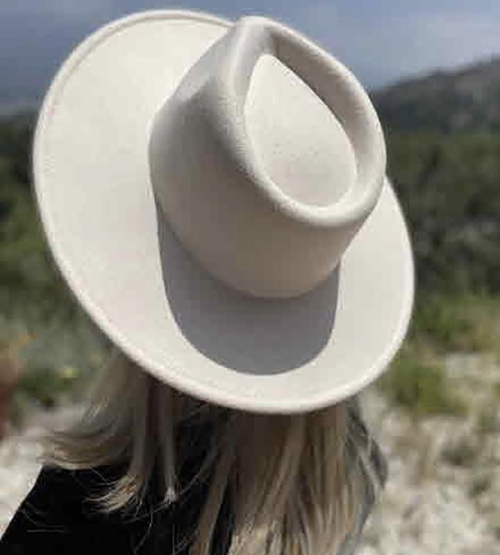 Princess Marilyn Cream Felt Fedora Hat
