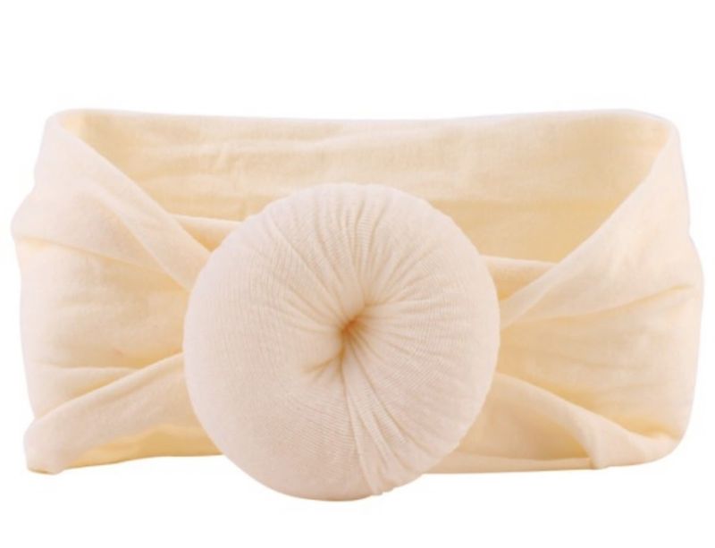 Princess Jasmine Cream Turban Knotted Headband