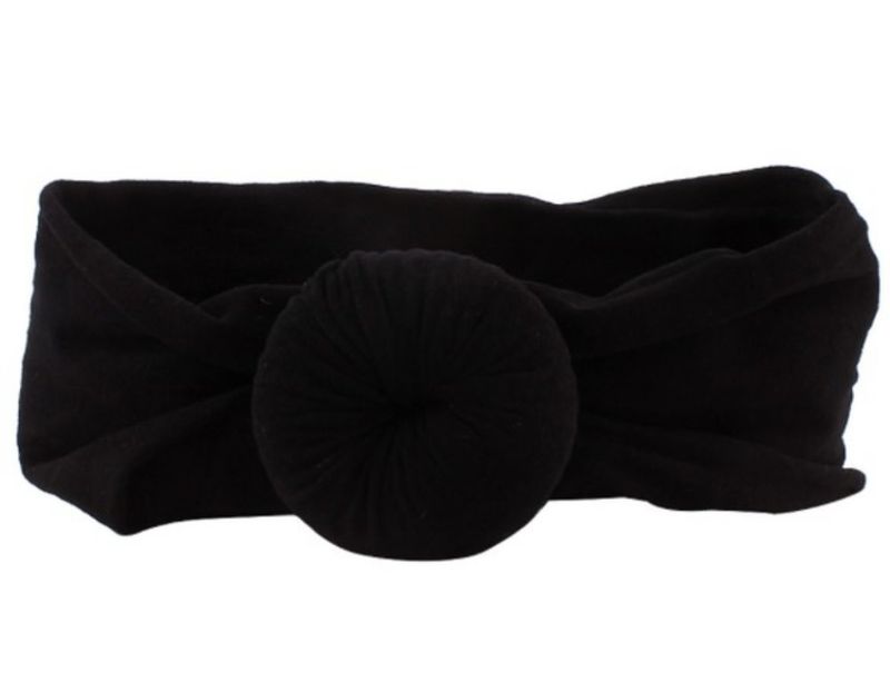 Princess Jasmine Black Turban Knotted Headband