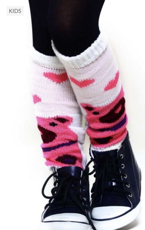 Princess Aniyah White with Pink leg-warmers (Pair)