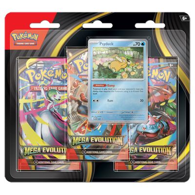 PKMN: Mega Evolution Three Pack Blister - Psyduck Promo