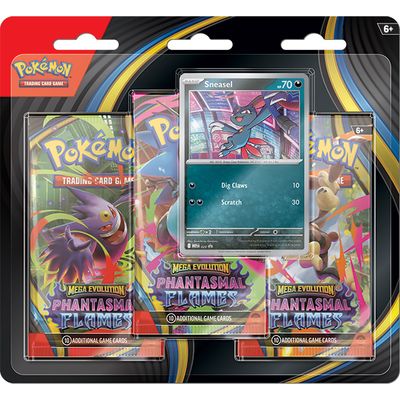 PKMN: Mega Evolutions - Phantasmal Flame: 3-Pack Blister - Promo 2
