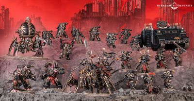 WH40K: Battleforce Box Set -CHAOS SPACE MARINES: HELLFORGED WARBAND