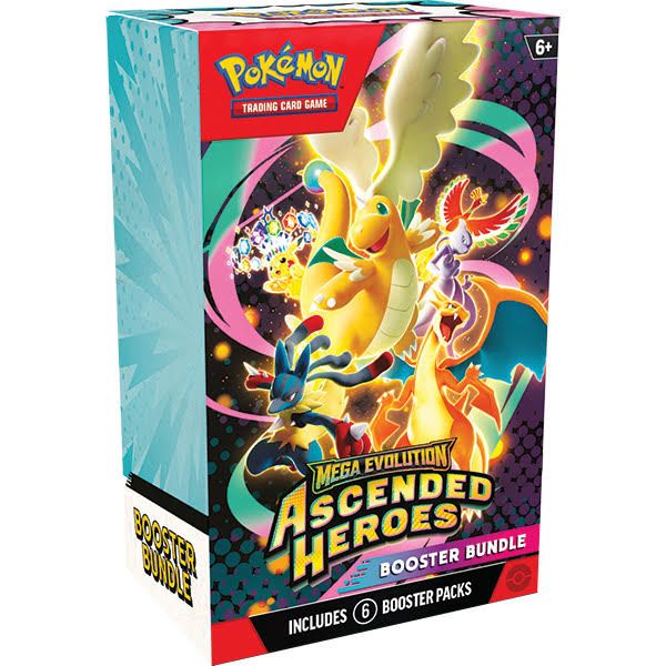 Pokemon TCG: Mega Evolution 02.5 Ascended Heroes- Booster Bundle