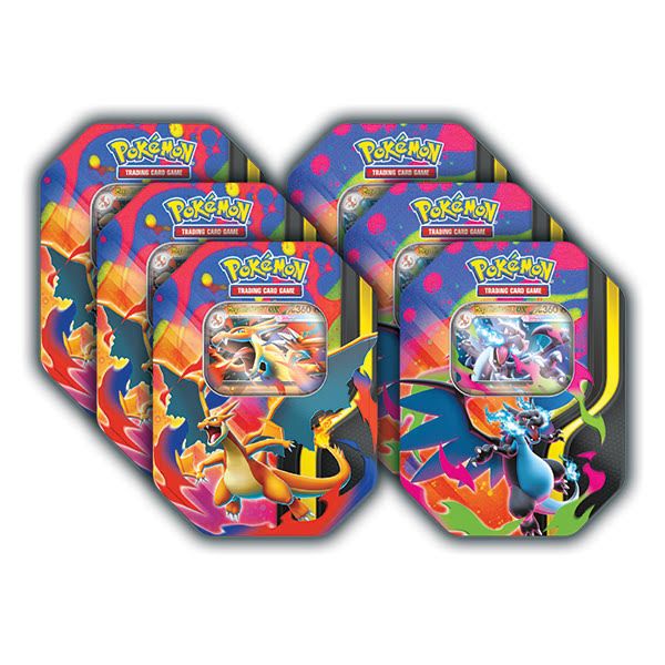 Pokemon TCG: Mega Charizard Tin FULL CASE (6 Tins)
