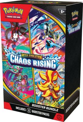 Pokemon TCG: Mega Evolution 04 Chaos Rising- Booster Bundle