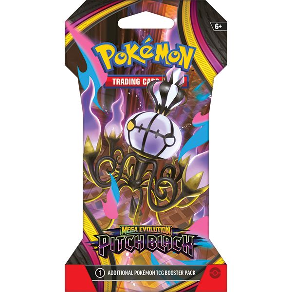 Pokemon TCG: Mega Evolution 05 Pitch Black- Sleeved Booster 4-Pack (One of Each Art!)