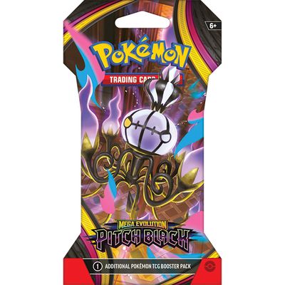 Pokemon TCG: Mega Evolution 05 Pitch Black- Sleeved Booster 4-Pack (One of Each Art!)