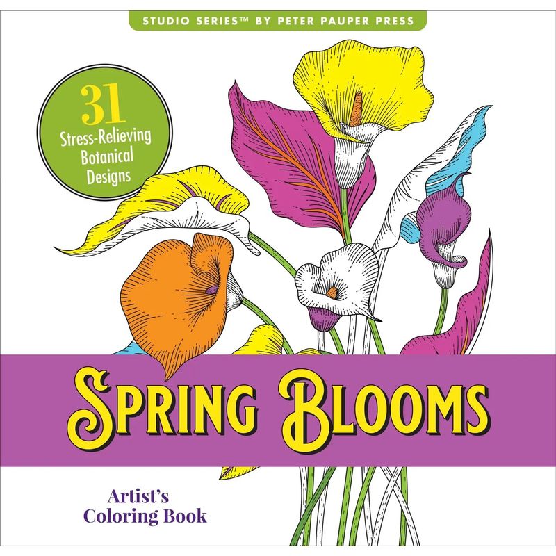 Sping Blooms Artist Adult Coloring Book