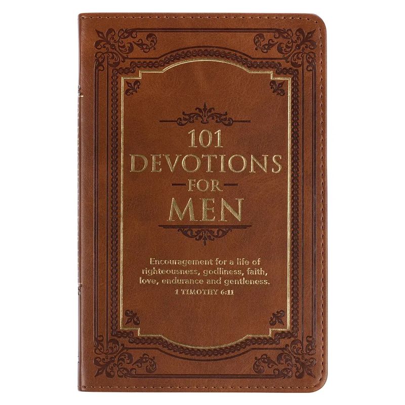 101 Devotions for Men Faux Leather Book