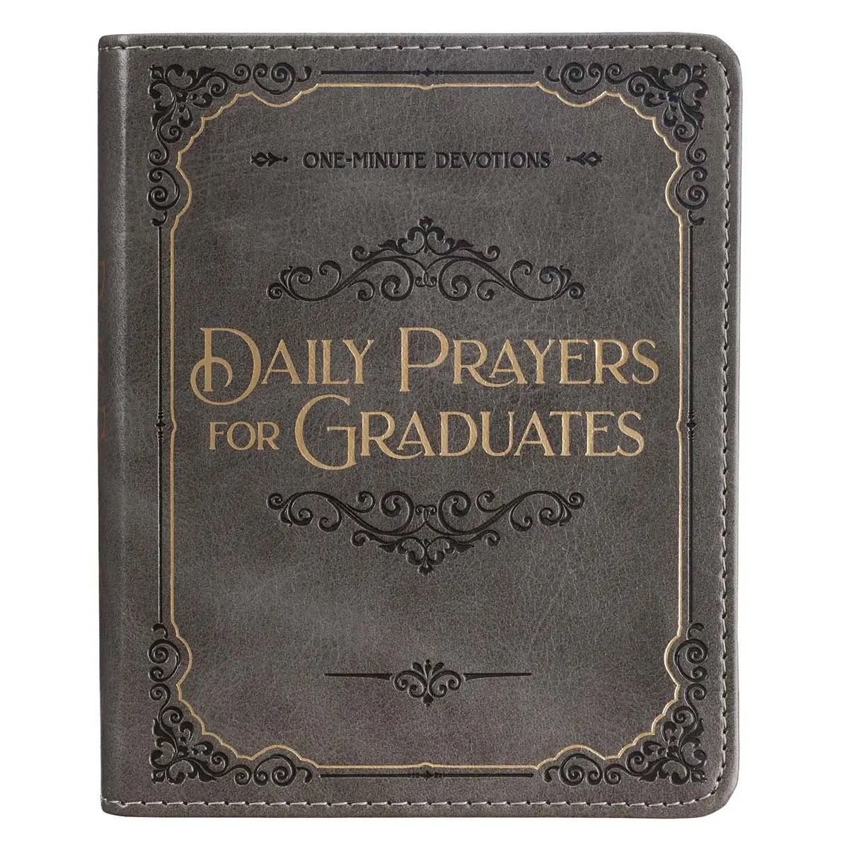 Daily Prayers for Graduates Grey Faux Leather