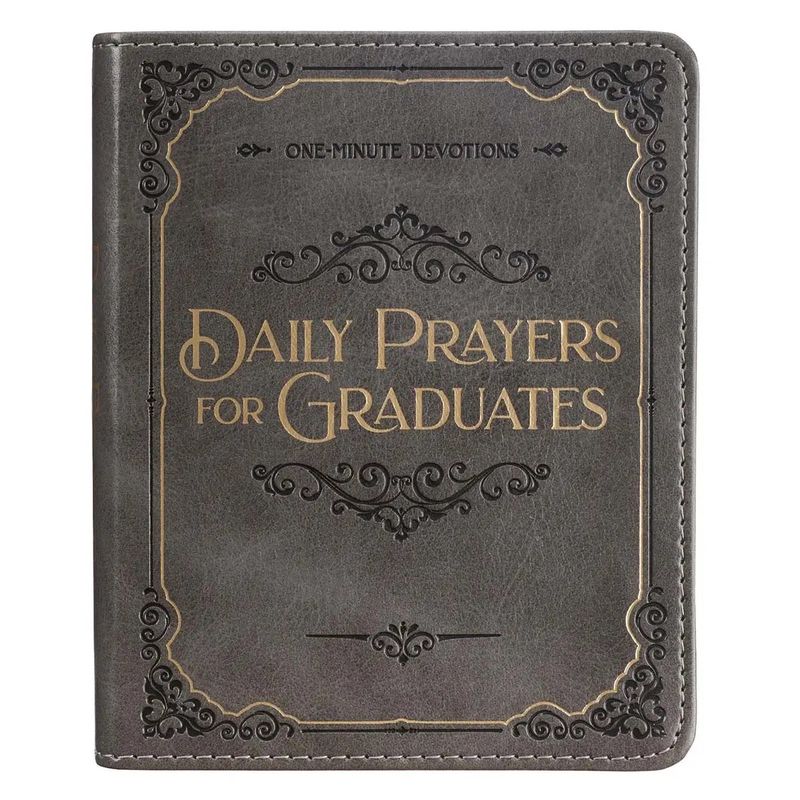 Daily Prayers for Graduates Grey Faux Leather